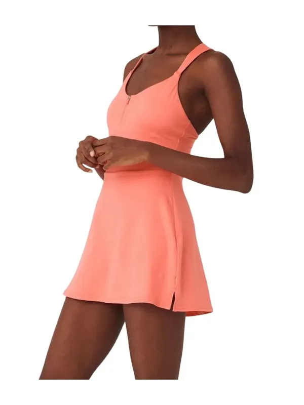 Alo Yoga Alosoft Showcase Dress Size XXS Candy Orange Activewear - Image 3