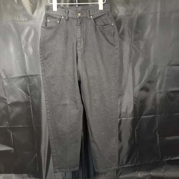 Liz Claiborne Womens Denim Jeans 10 Petite Black Classic High Rise - Image 2