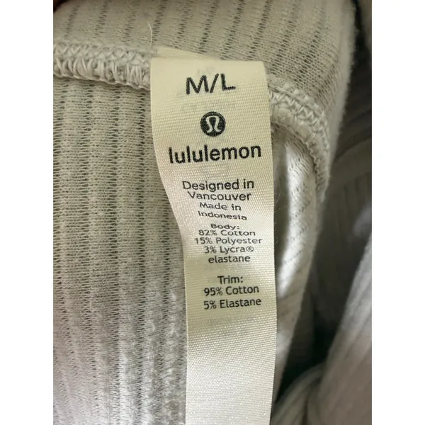Lululemon Textured Turtleneck hoodie retreat yourself pullover grey size M/L - Image 5