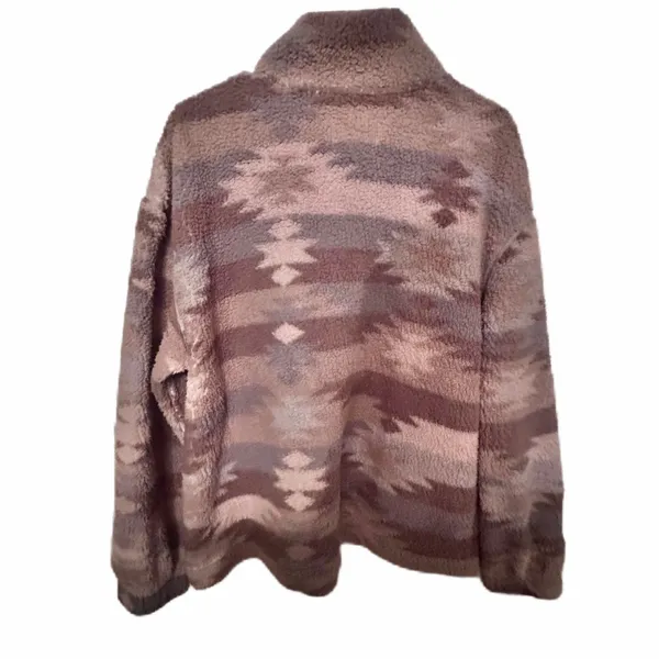 Koolaburra by UGG Cozy Southwestern Half Zip Fleece Pullover Jacket Women's XL - Image 2
