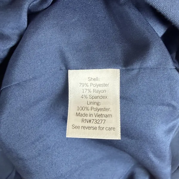 NWT Nine West Blue Double Breasted Blazer Size XXL Notched Lapel Jacket Office - Image 5