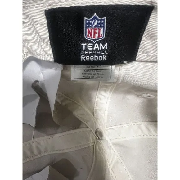Jacksonville Jaguars Women's Adjustable‎ Slouch White Color Reebok Curve Hat - Image 6
