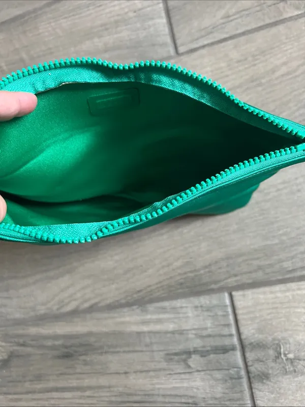 triangl swimwear Teal Green Zip Cosmetic Pouch - Image 4