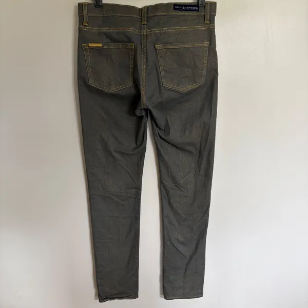 Rock & Republic Grey Gold Metallic Shimmer Skinny Jeans Womens‎ Size 8 - Image 9
