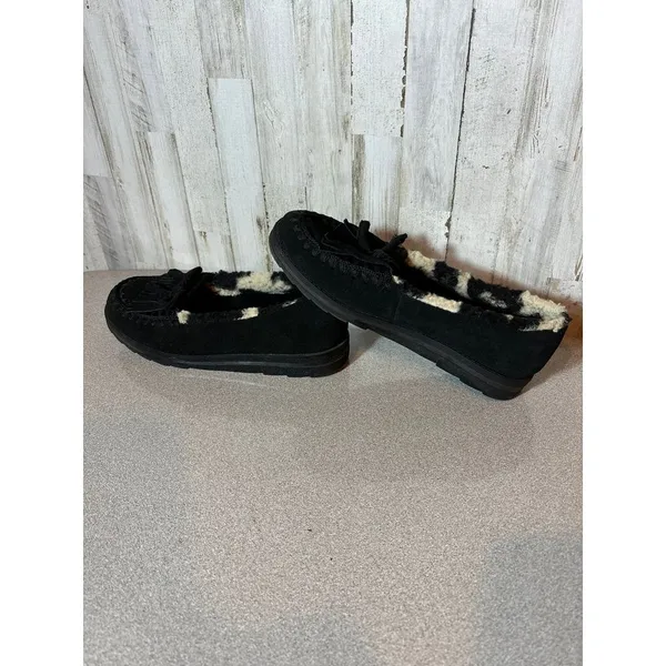 Womens Muk Luks Size 9.5 Flats Suede‎ Upper Moccasins - Image 3
