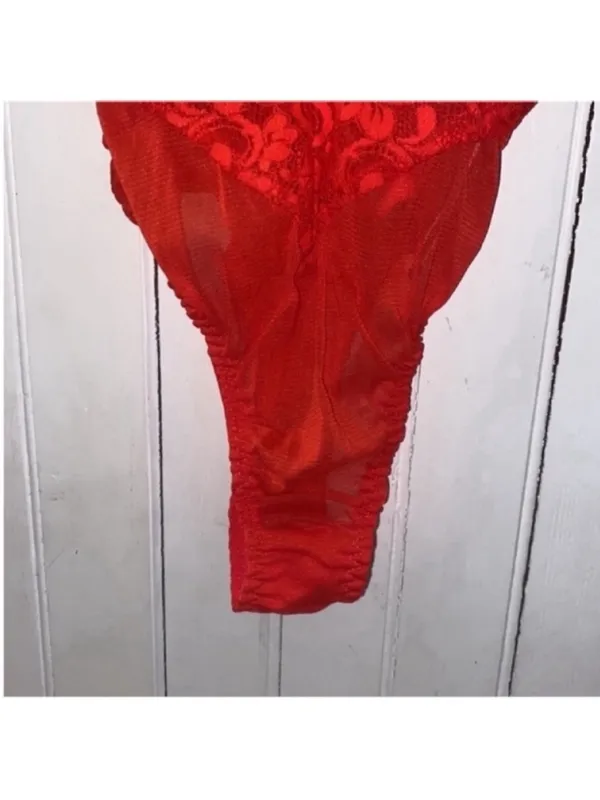 Free People HAH Cheap and Cheerful Bodysuit Blood Orange Size XS - Image 6