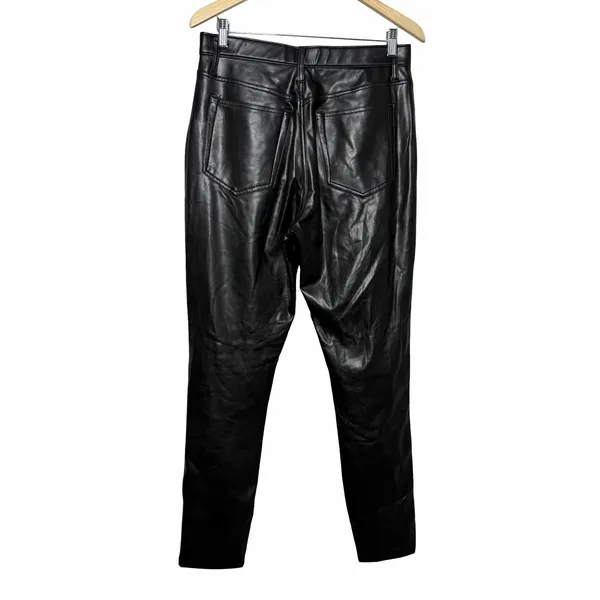 Abercrombie Curve Love The Skinny High Rise Faux Leather Pants Black 31/ 12 - Image 4