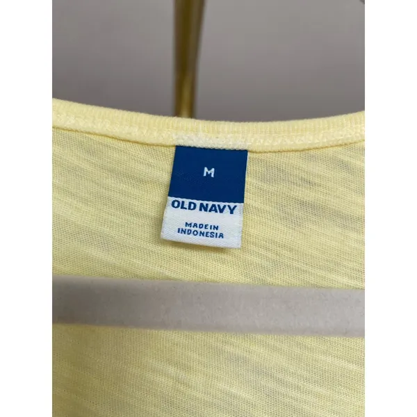 Old Navy Cardigan Buttery Yellow Button Front Tee Soft Summer Lounge Spring Vaca - Image 5