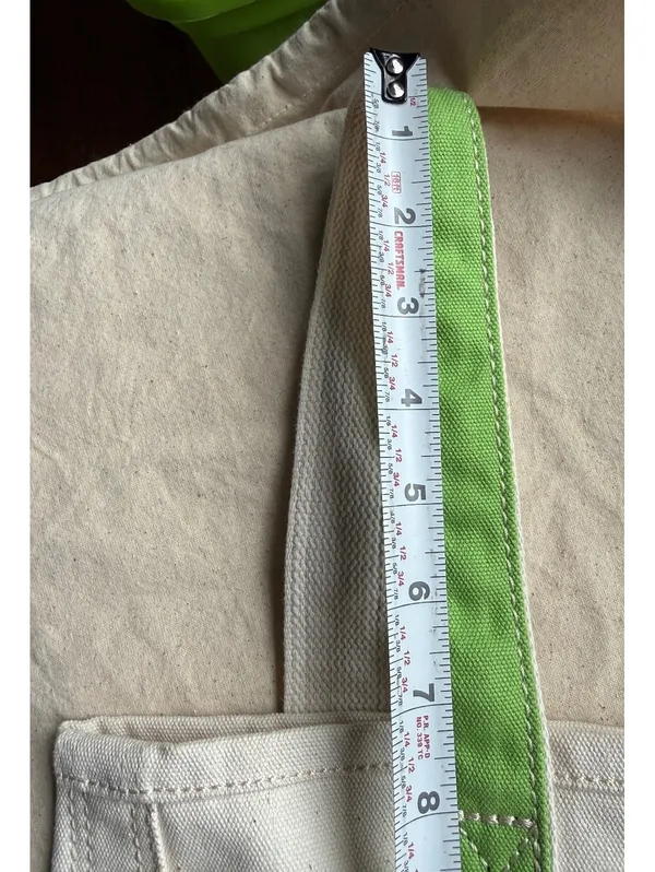 Lands' End Canvas Tote Bag with Green Accent - Image 7