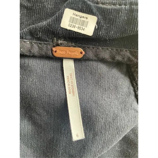 Free People Navy Blue Corduroy mini skirt S - Image 3