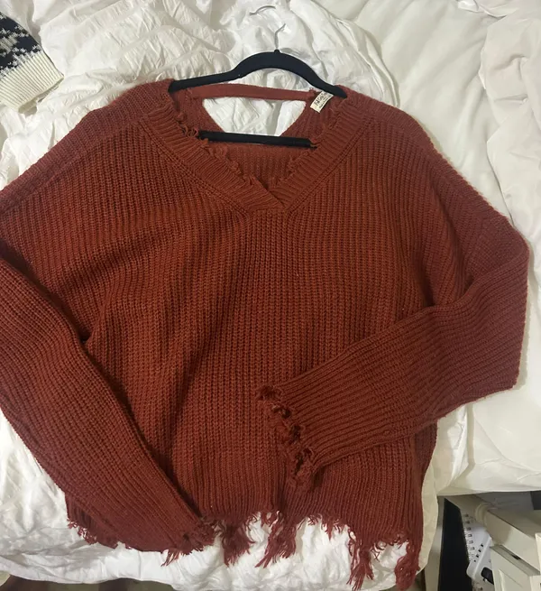 Full Circle Trends Burnt orange Knit Sweater - Image 2
