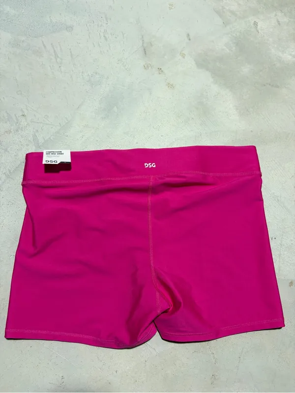 DSG NWTWomen’s Hot Pink compression mid-rise Shorts xl - Image 2