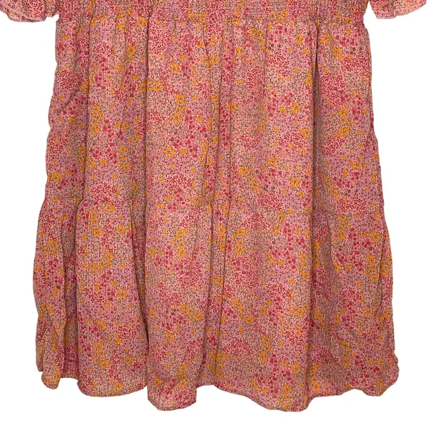 NEW‎ Wild Fable Pink Floral Smocked Dress Plus Size 1X Short Sleeve NWT - Image 8