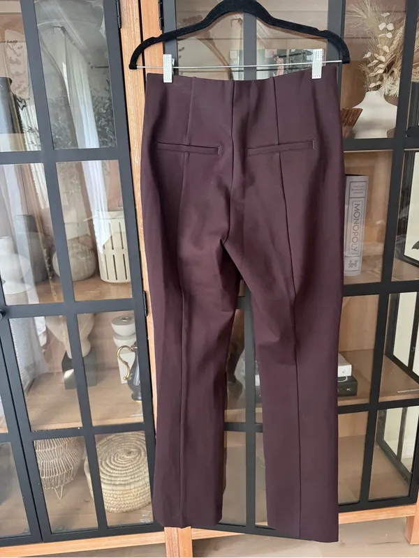 NWT SPANX Supersmooth PerfectFit Ponte Micro Flare Pants Truffle Brown high rise - Image 4