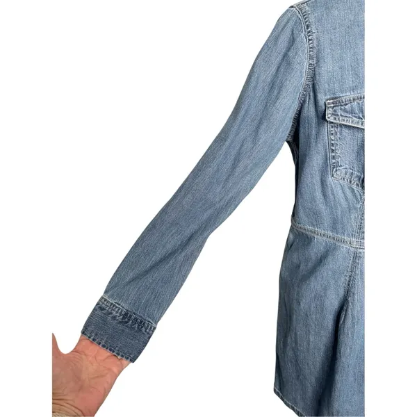 Levi's Women's Otto Western Denim Shirt Dress Size XL - Image 5