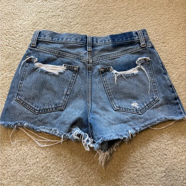 Abercrombie Distressed Jean Shorts - Image 3