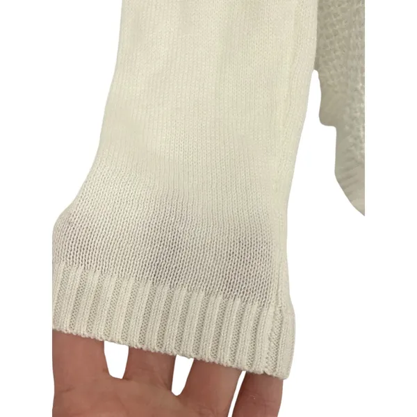 Abercrombie & Fitch Womens Crochet Open Knit Drape Front Cardigan Sweater Sz M/L - Image 10