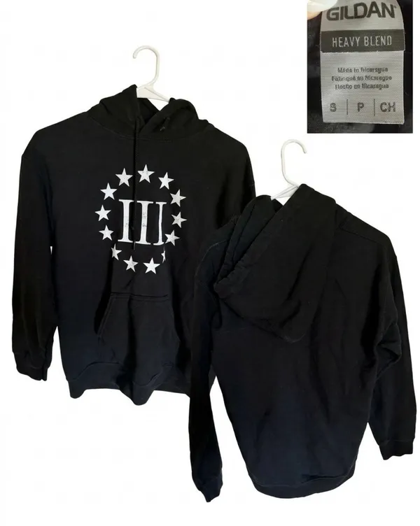Lions Not Sheep "III" Distressed Logo Hoodie - Small - Image 3