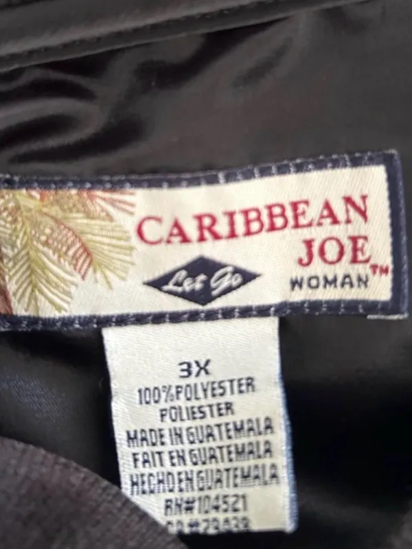 Caribbean Joe Black Bomber Jacket - Image 2
