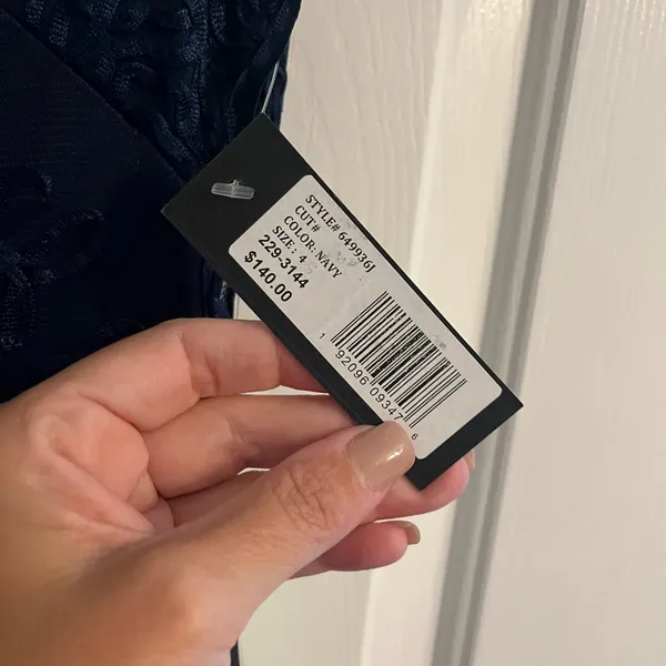 NWT Mermaid Gown Blue Size 4 - Image 3