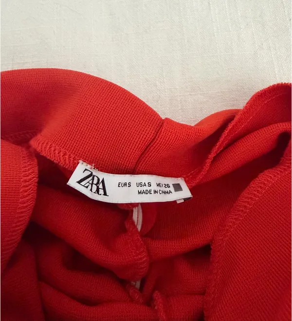ZARA Red Orange Bodysuit - Image 4