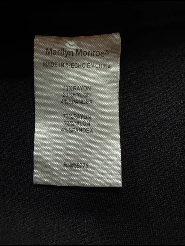 Marilyn Monroe Black Gold Grommet Zip Mini Skirt Size M Y2K Moto Grunge - Image 7