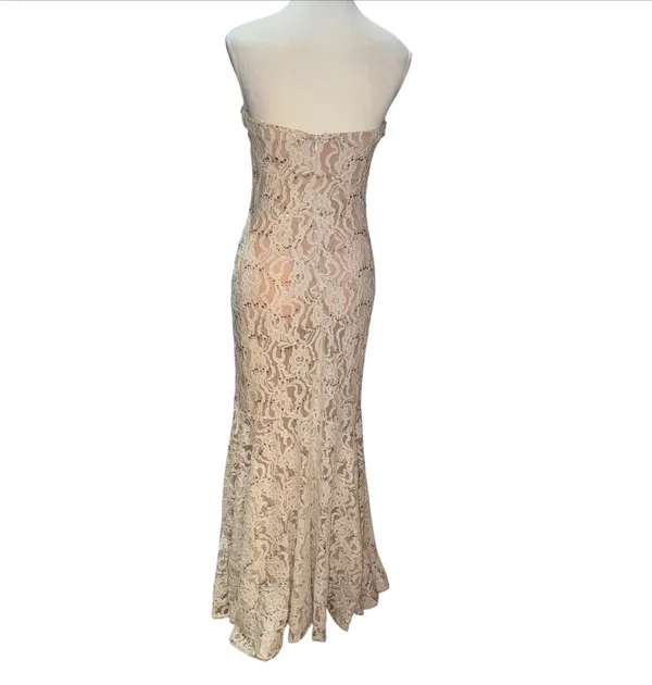 Jump Strapless lace & sparkle mermaid gown - Image 3