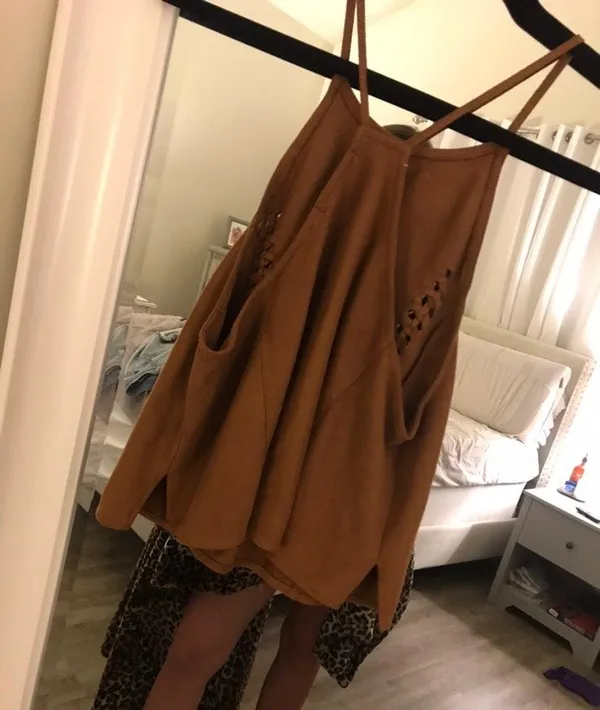 Suede Top Brown - Image 3