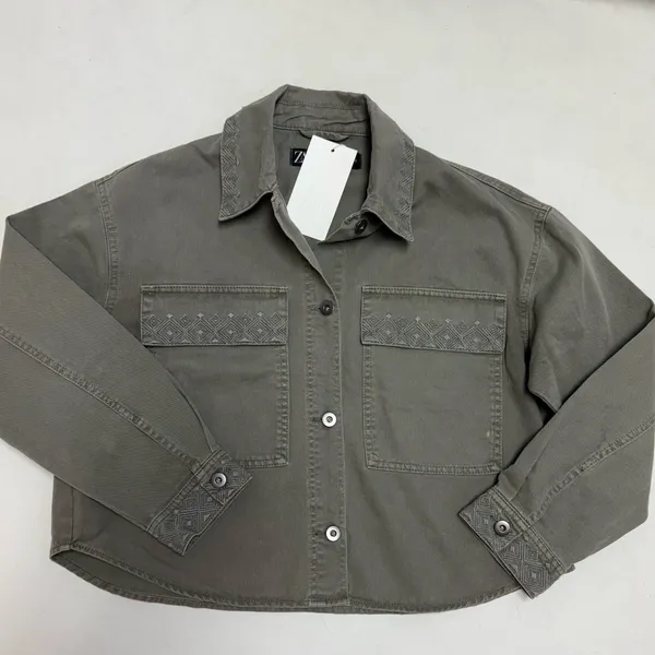 Zara Green Utility Jacket NWT - Image 8