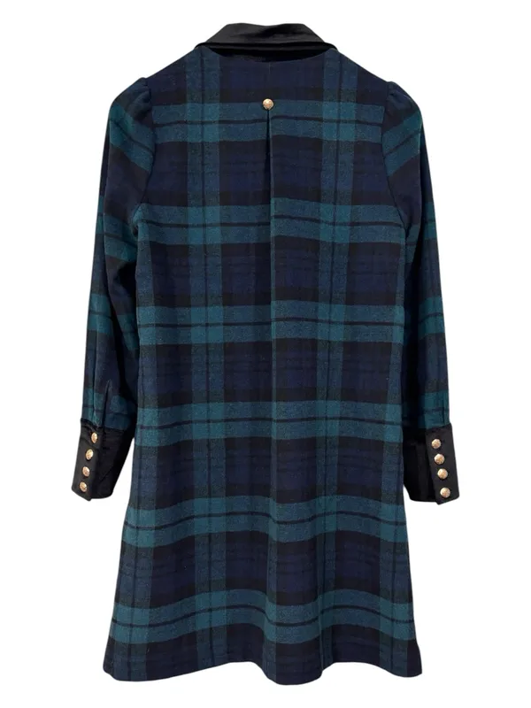 Tuckernuck Blackwatch Twiggy Plaid Wool Blend Dress Size Small Women - Image 9