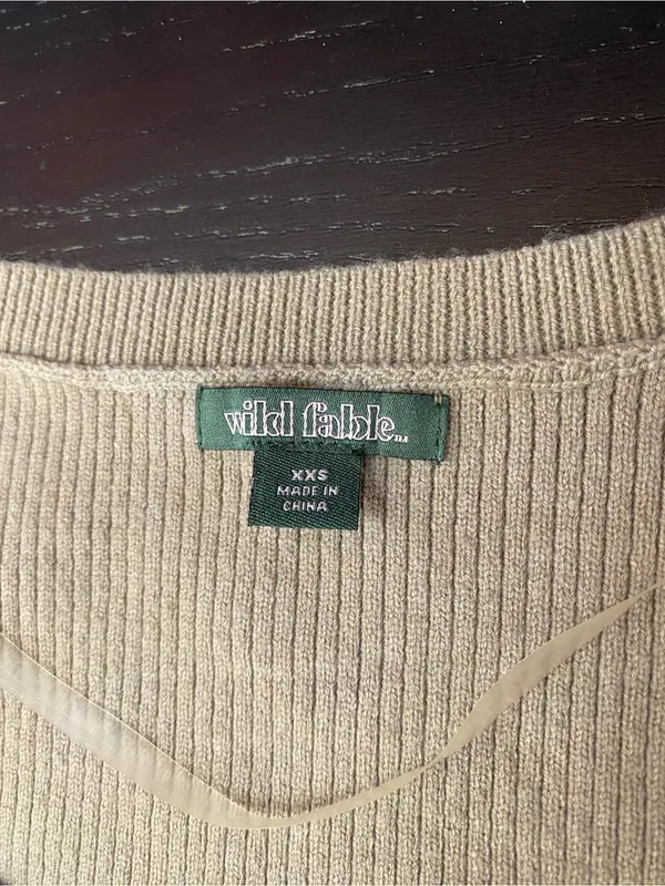 wild fable Neutral Ribbed Zip Sweater - Image 2