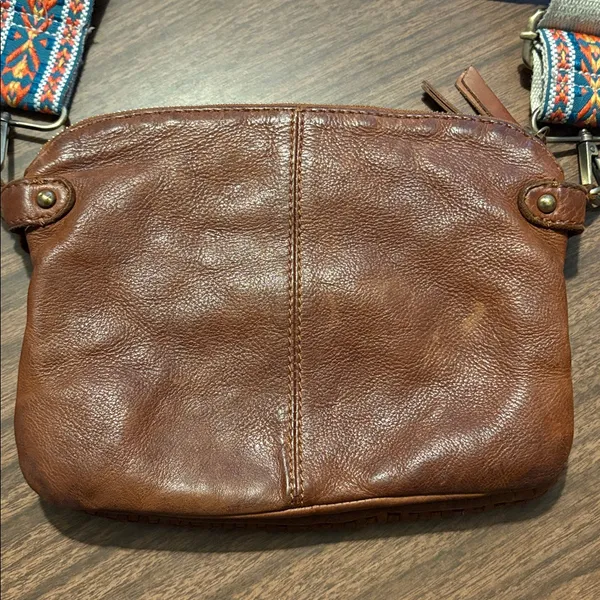 Joy Susan Brown Leather Bag Purse - Image 3