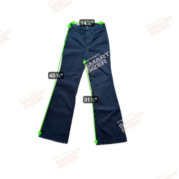 Universal Thread High Rise Flare Black Denim Jeans Women's Size 8R - Image 3