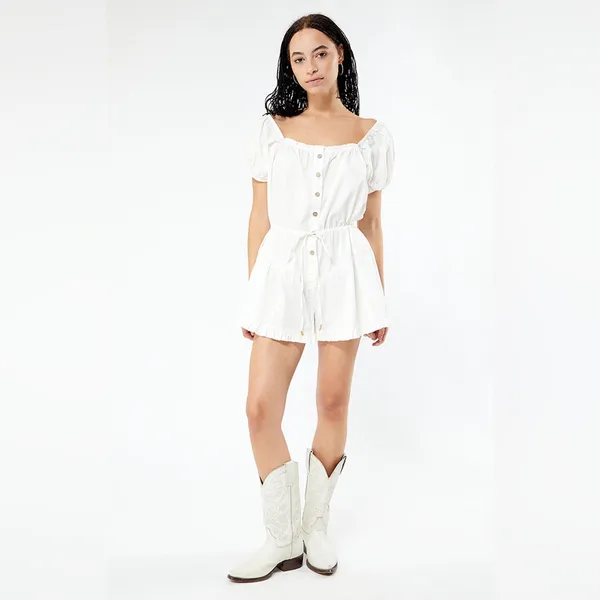 Free People A Sight For Sore Eyes White Romper - Image 2