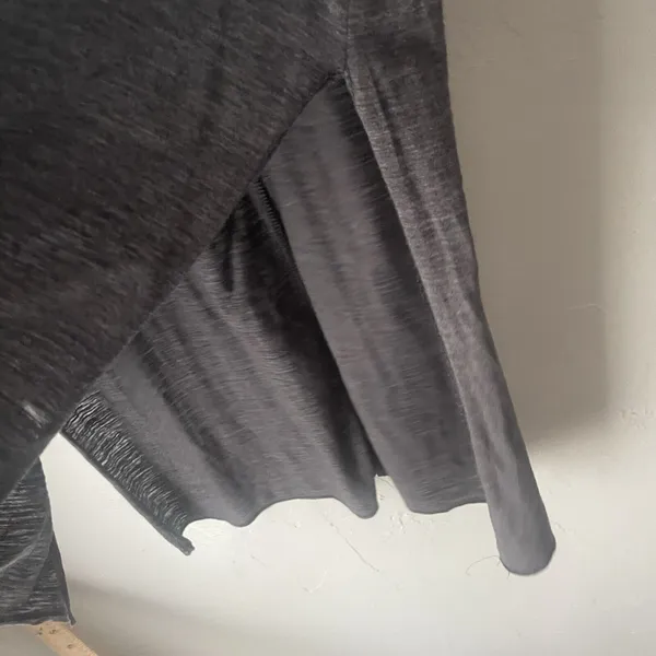 Anthropologie Sloane Rouge Large‎ Sheer Minimalist Grey Oversized Tunic Blouse - Image 6
