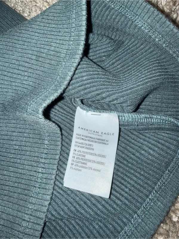 American Eagle - Ribbed Cami - Medium, Dark Green - Image 4
