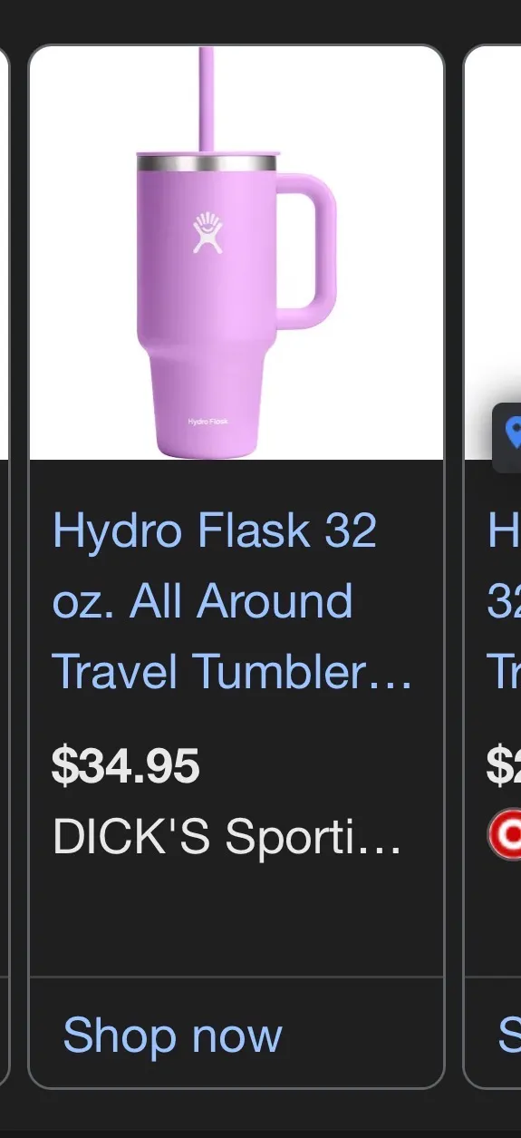 New Hydro Flask Tumbler Purple - Image 4