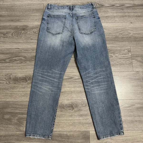 Eunina Women Tyler Super High Rise Mom‎ Ankle Denim Jeans Size 13 Cotton Blend - Image 6