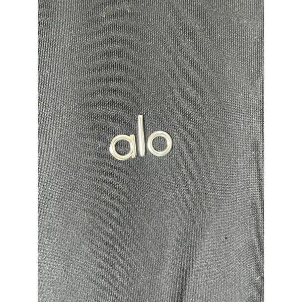 Alo Yoga Accolade Hoodie Large Black Oversized Pullover Sweatshirt Athleisure - Image 5