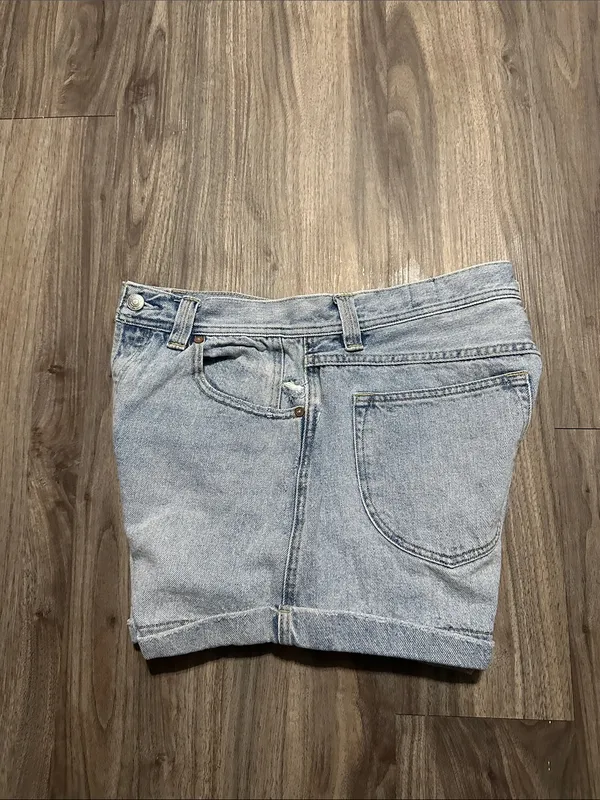 We The Free Light Blue Denim Jean Shorts - Image 7