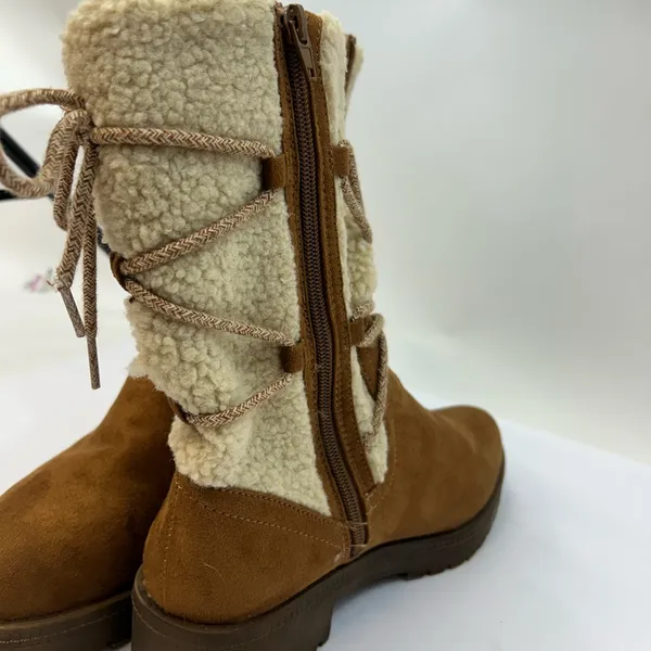 Life Stride Brown Shearling Winter Boots - Image 9