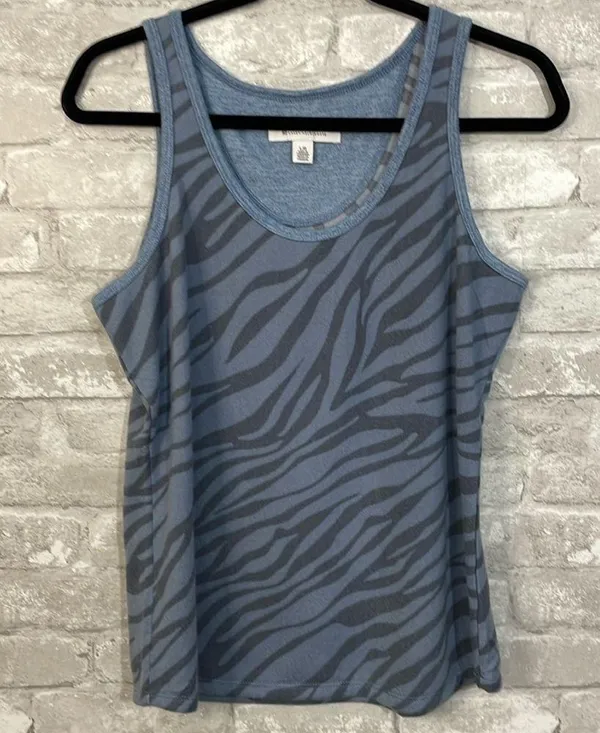 Karen Neuburger 3 Pieces Textured Pajama Set, Blue - Image 7