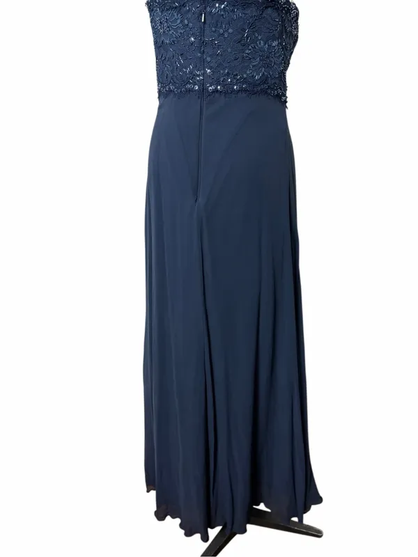 Tadashi Collection Beaded Chiffon Strapless Gown - Image 5