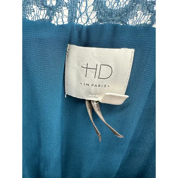 Anthropologie HD in Paris Blue‎ Knee Length Sleeveless Dress Women's Size 4 - Image 5