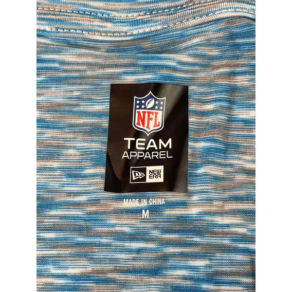 New Era NFL Team Apparel Womens Blue Heather Carolina Panthers Tee Shirt Size M - Image 3