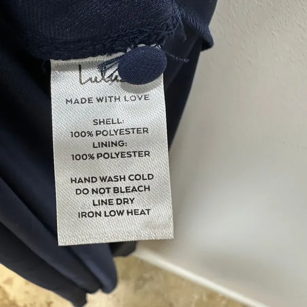 Lulus Confidently Charismatic Navy Blue Backless Halter Maxi Dress Large NWT - Image 10