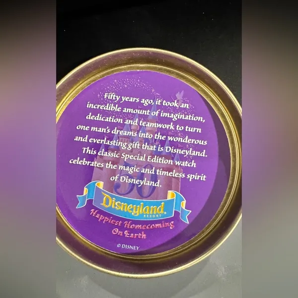 Disney Gold and Brown 50th Anniversary watch - Image 4