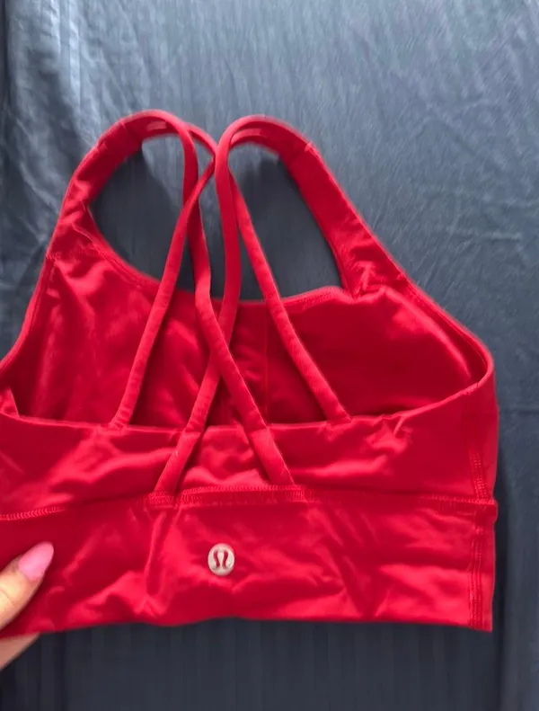 Lululemon Dark Red Energy Longline Bra 2 - Image 2