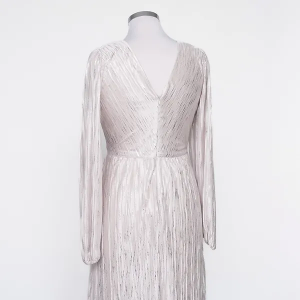 GUESS - Metallic Long-Sleeve Wrap‎ Maxi Dress - Image 11