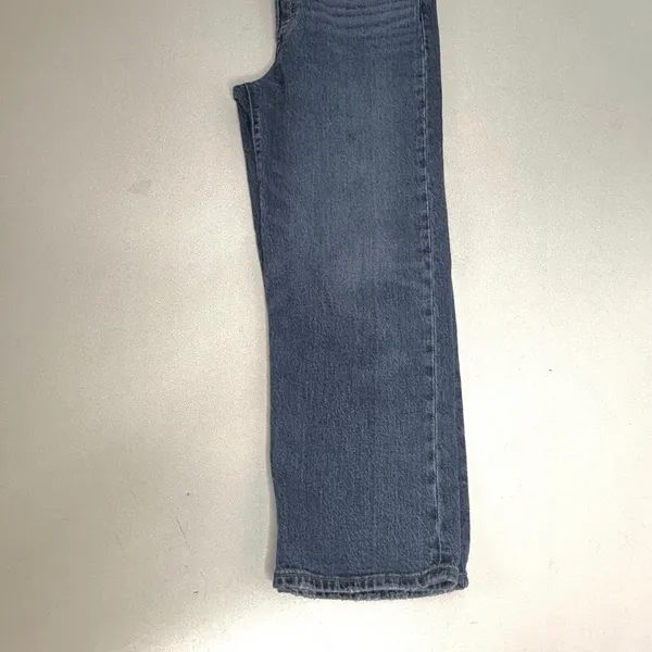 Levi’s Ribcage Straight Ankle Button Fly Jeans Medium Blue Wash 30 - Image 2